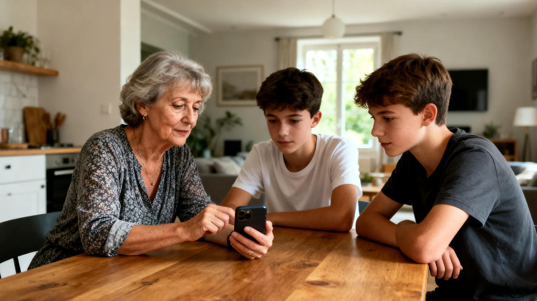 Comment une grand-mère peut-elle accompagner ses petits-enfants adolescents dans un usage responsable et sécurisé des réseaux sociaux tout en préservant leur confiance et en respectant leur besoin d'autonomie ?"